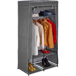 Relaxdays, Stoffschrank, Stoffschrank (90 x 45 x 172 cm)