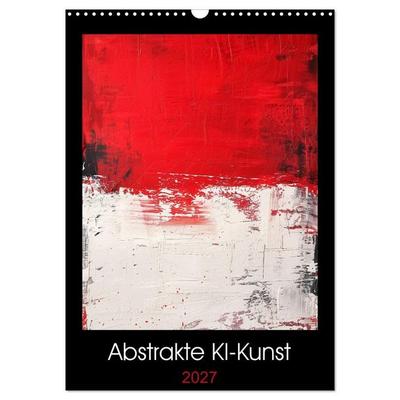 Abstrakte KI-Kunst (Wandkalender 2027 DIN A3 hoch), CALVENDO Monatskalender