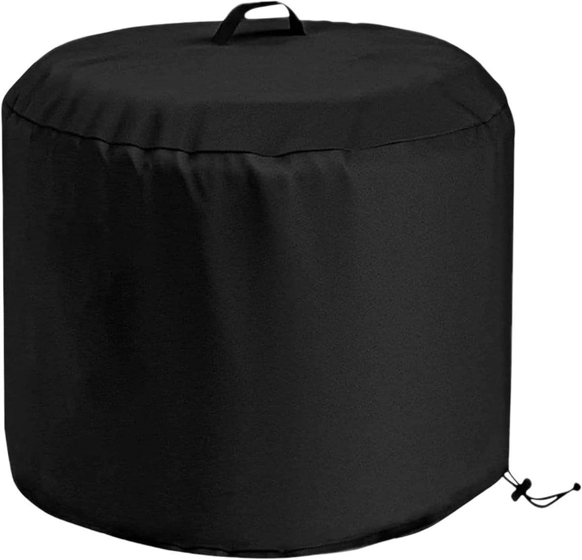 Zwarte waterdichte beschermhoes voor vuurkorf van Oxford materiaal, 45 x 45 x 73 cm