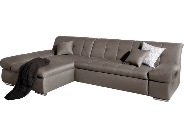 DOMO collection Ecksofa MONA 297x173 cm, modern & komfortabel, optional mit Komfortfunktionen, whlw. mit Bettfunktion, L-Form