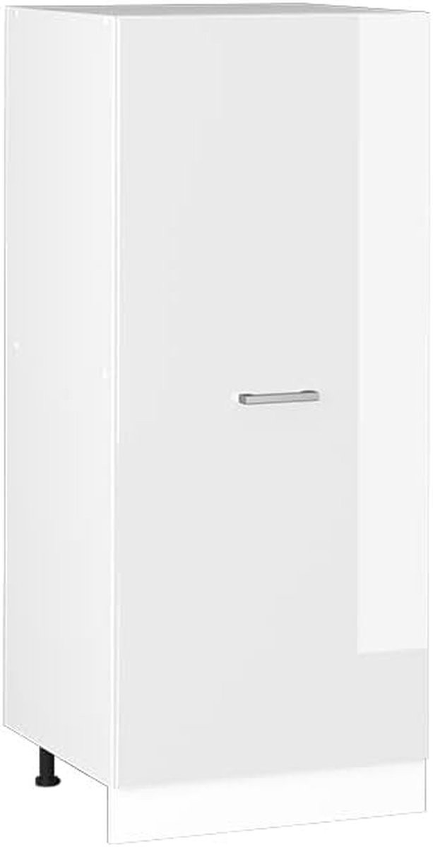 Keuken Hoge Kast Wit Hoogglans - Ovenkast Keukenmodule - Breedte: 60 cm