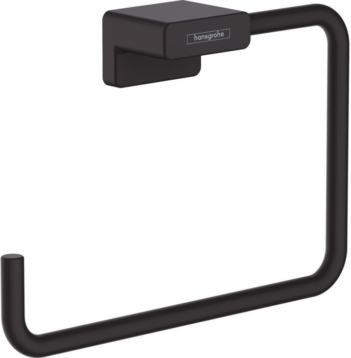 Hansgrohe AddStoris Handtuchring 41754670 Wandmontage, Metall, mattschwarz