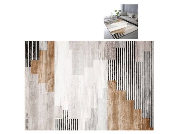 Tapis de salon moderne minimaliste maison nordique canapé - Vantory - table basse lumière luxe chevet imitation cachemire tapis de