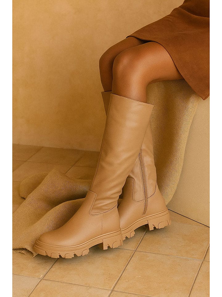 Belluci Stiefel in Khaki - 38