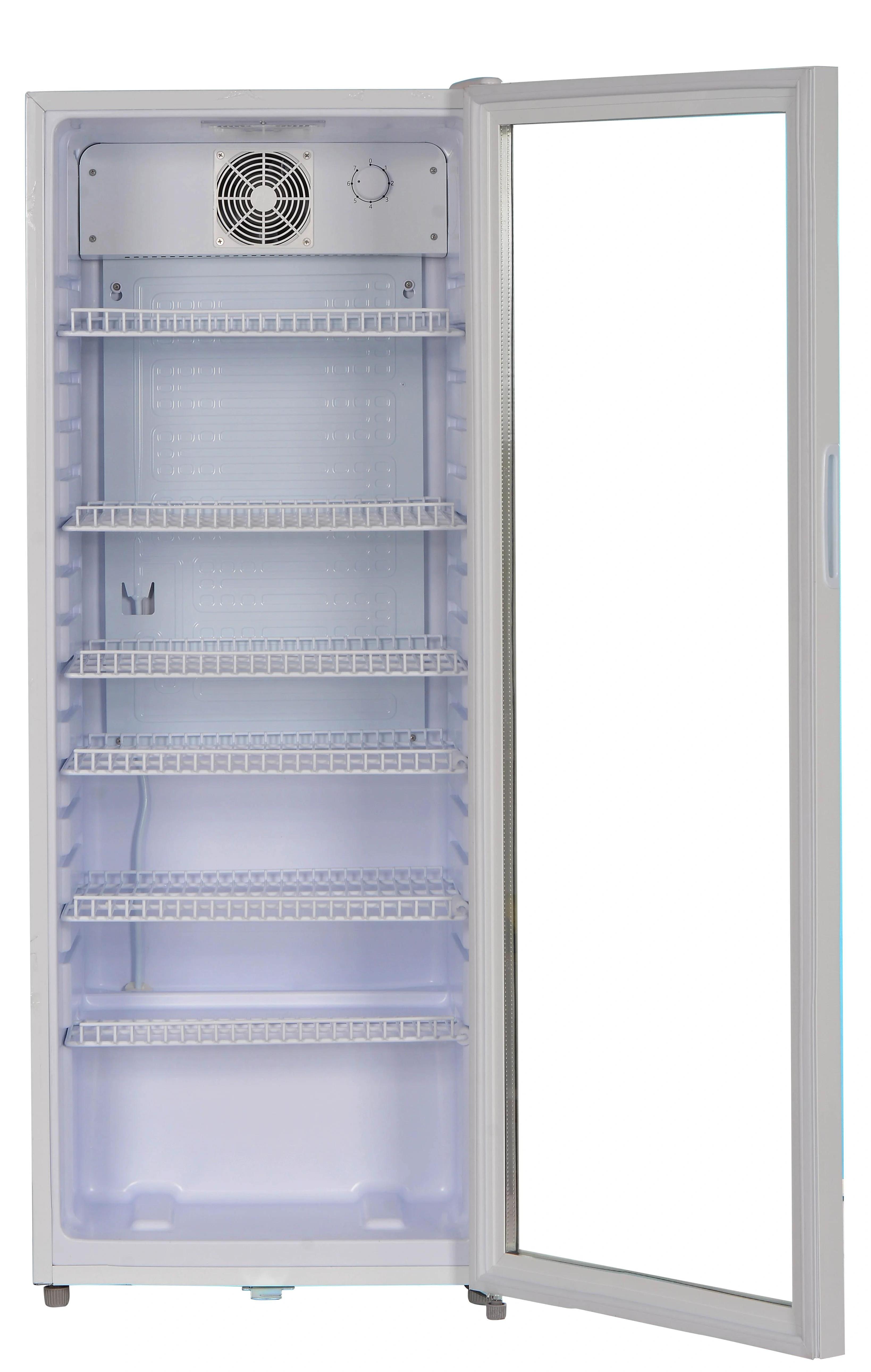 Silva-Homeline Getränkekühlschrank, 237l, Glastür, Schloss, COM C, weiß, 1 Stk.