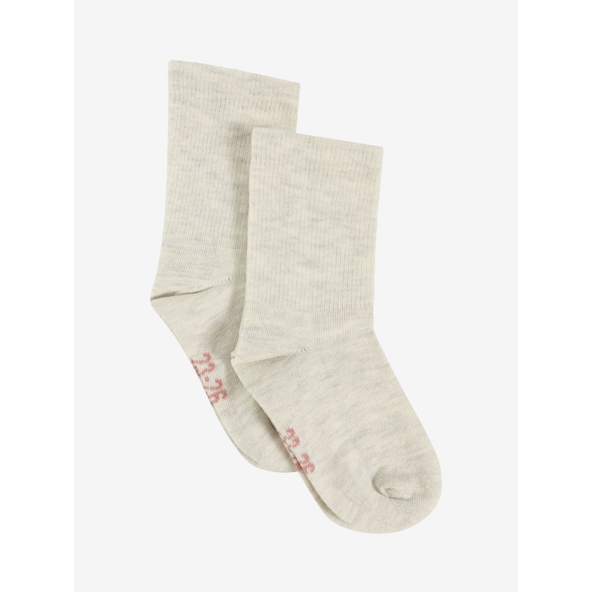 Minymo Perfect Basic Socks (2-pack) silver birch melange (209) 39\42 6837-209-39\42