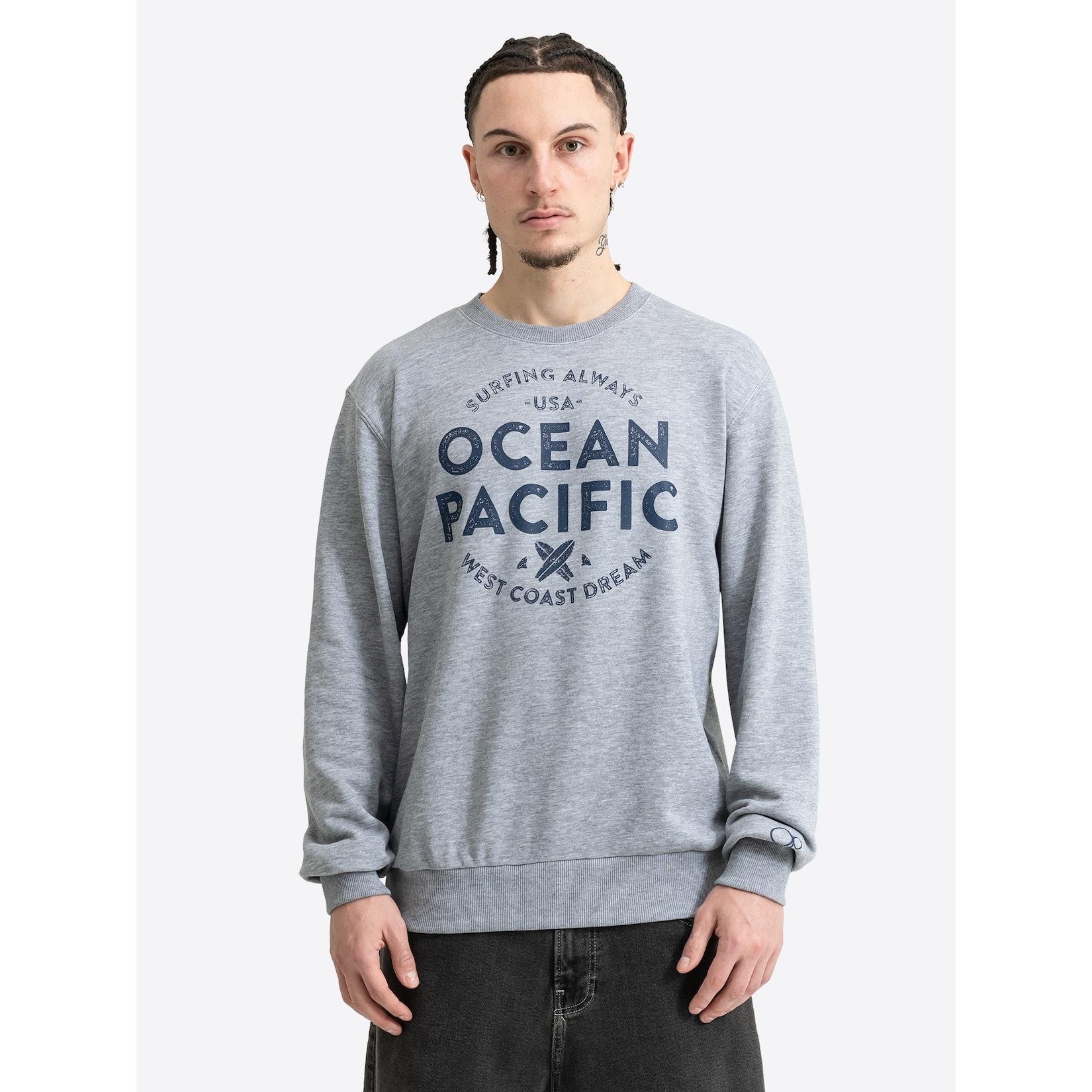 Ocean Pacific Herren Rundhals Sweatshirt normale Passform GUSH
