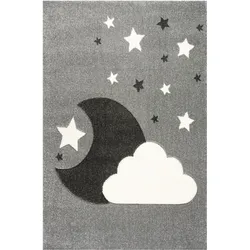 Scandic Living, Kinderteppich, Teppich, Wolke/Mond, 120x180 cm (180 x 120 cm)