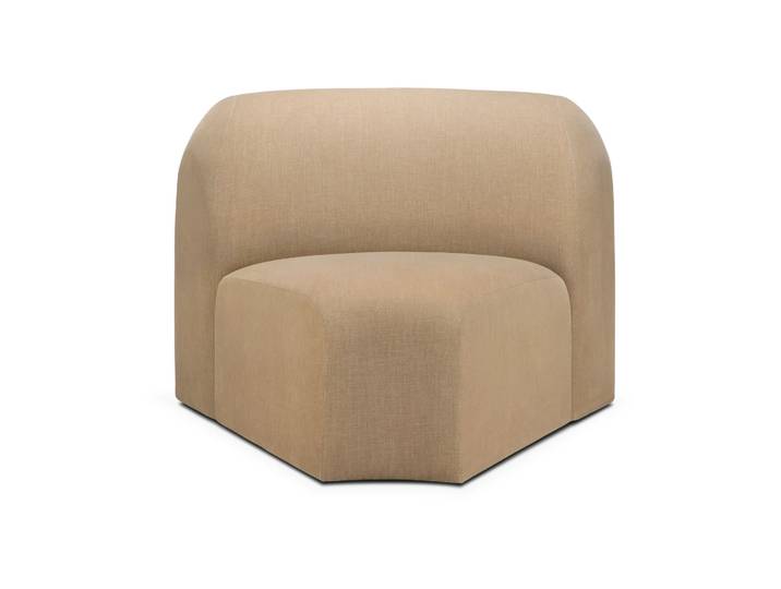 Ethnicraft Bulky Modulsofa 45° Eckmodul Light sepia