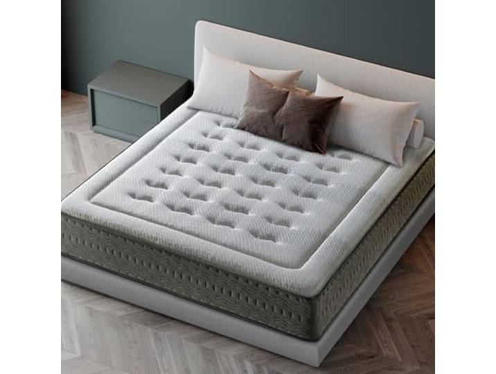 LUXIABED Wendbare Matratze für Doppelbett, 160 x 200 cm, hoher Komfort, atmungsaktiv, milbendicht und hypoallergen, Taschenfedern + Viskose, mittlere Festigkeit, Modell Quality, Höhe 32 cm