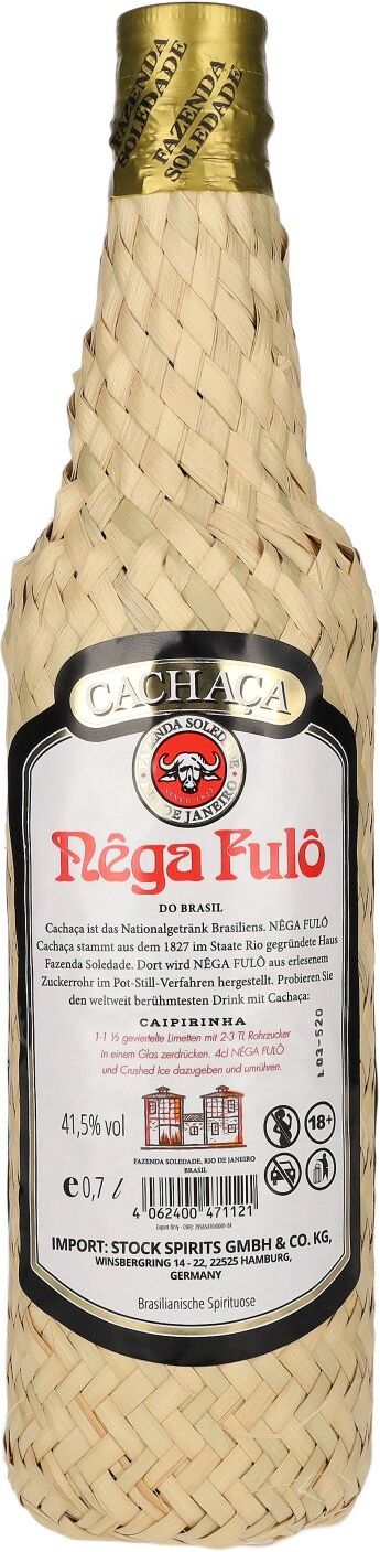 Nega Fulo Nêga Fulô Cachaça do Brasil 41,5% Vol. 0,7l
