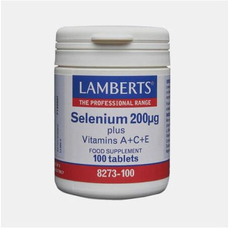 LAMBERTS SELENIUM 200ug PLUS A+C+E 100 COMPRIMIDOS