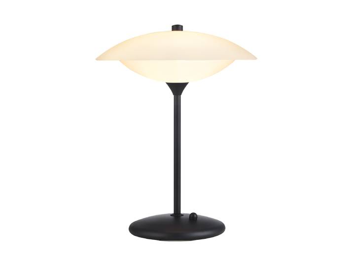 Design Tischlampe Baroni Schwarz, Weiss Halo Design