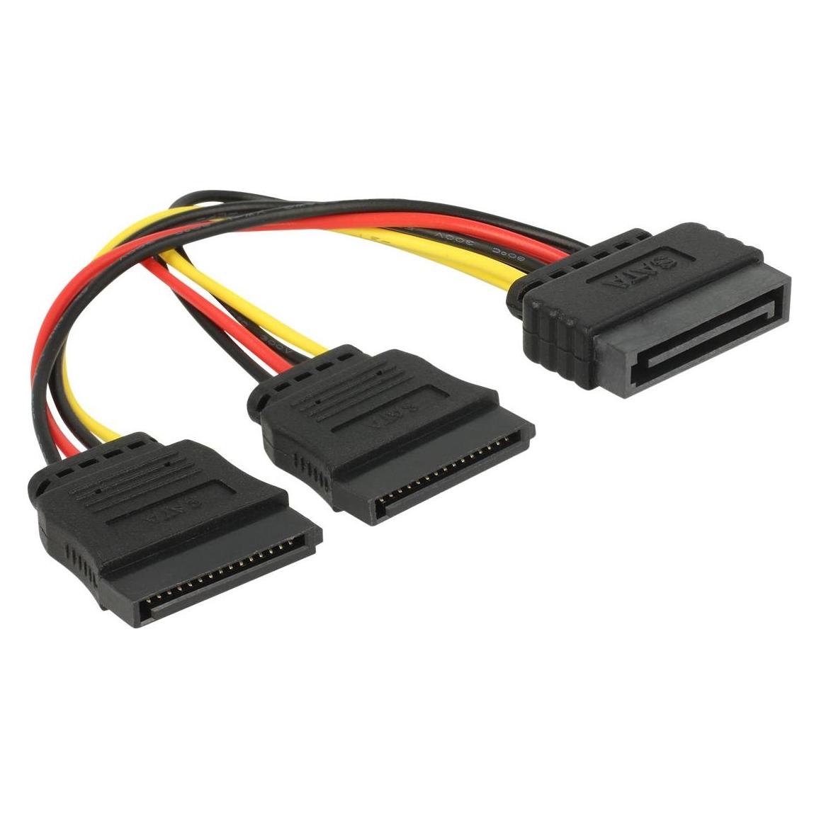 Delock Netz-Splitter (15 cm, SATA) (60174)