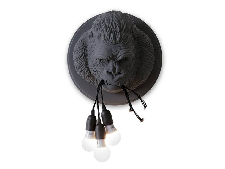 KARMAN lampe murale applique UGO RILLA (Gris opaque - Céramique)