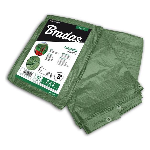 Bradas 0,46/m² 6 x 8 meter (48qm) 90g/qm Gewebe Schutzplane Wasserdicht Abdeckplan Plane Gewebeplane (8 x 6 m) (PL906/8)