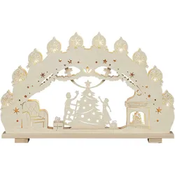 Saico 3D-Lichterbogen "Weihnachtsbaum", mit Innenbeleuchtung, 15-flammige Premium LED-Beleuchtung, warmweiß