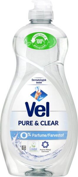 Vel Opvaskemiddel   Pure & Clear   500 Ml