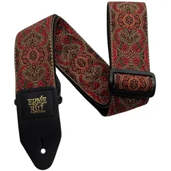 Ernie Ball E-Gitarrengurt, Gitarre Zubehör, Mehrfarbig, Rot