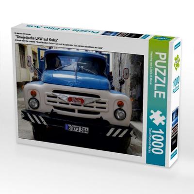 CALVENDO Puzzle Ein Motiv aus dem Kalender 'Sowjetische LKW auf Kuba' | 1000 Teile Lege-Größe 64x48cm Foto-Puzzle für glückliche Stunden