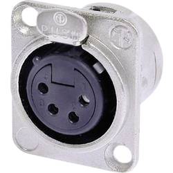 Neutrik NC4FD-L-1 XLR-Steckverbinder Flanschbuchse, Kontakte gerade Polzahl: 4 Silber 1 St.