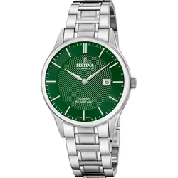 Festina Quarz Herren Swiss Made F20067/5 - grün,silber - 40mm
