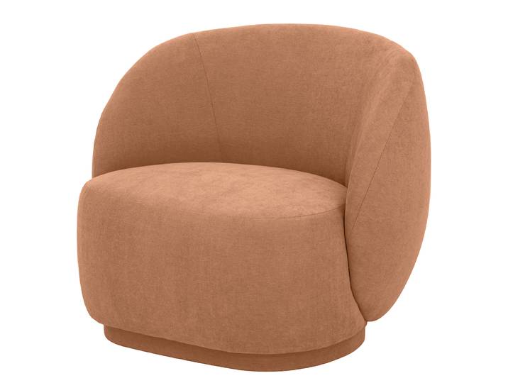 Fauteuil Marron Microfibre Wiam 90 x 75 x 75cm