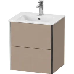Duravit XSquare Waschtischunterbau Compact, wandhängend, 2 Schubkästen, 510x560x418mm, XS430607575, Farbe: Leinen