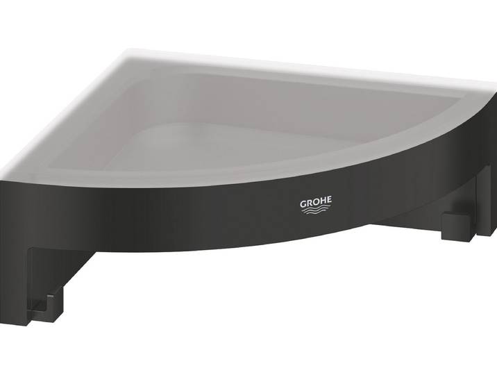 GROHE QuickFix Start Cube hoek douchetray - Matte Black