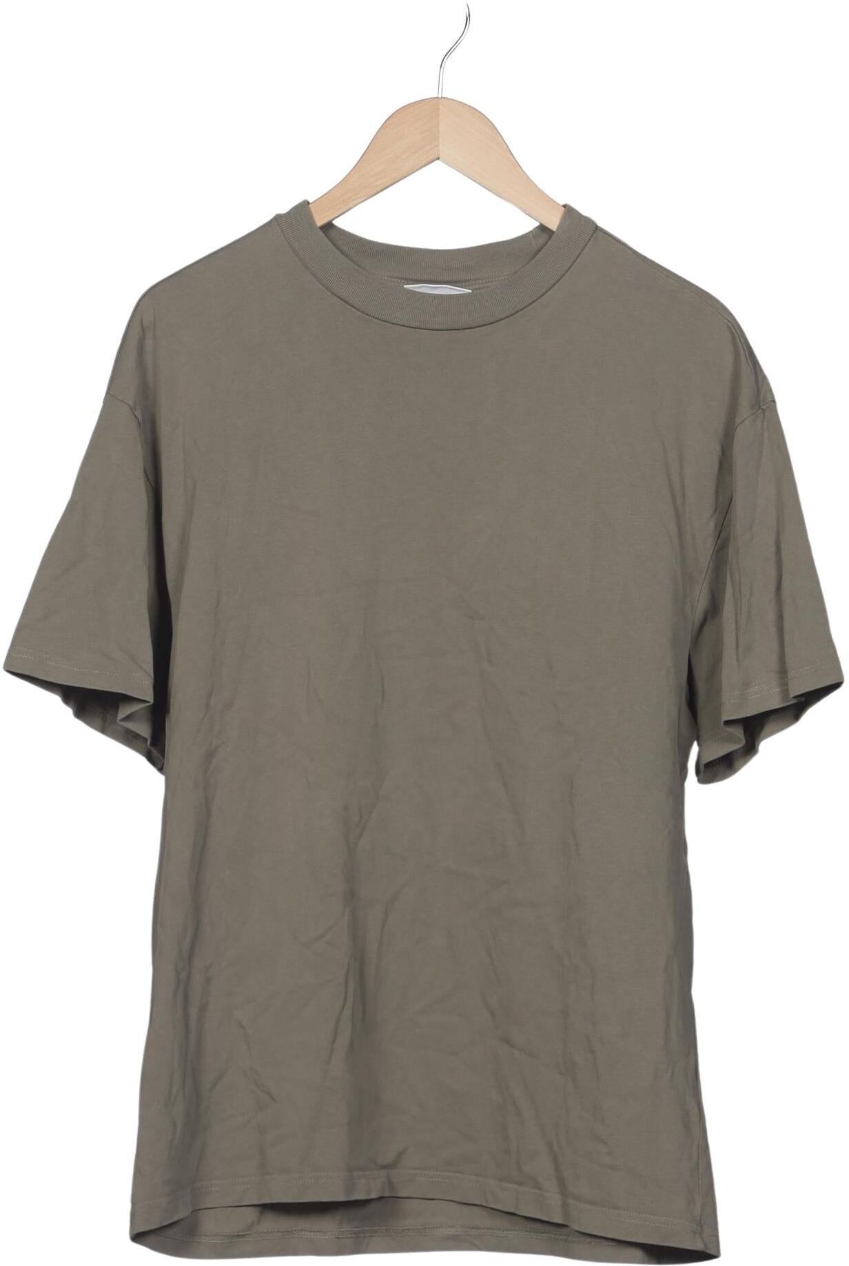 Weekday Herren T-Shirt, Grün, Gr. S, Baumwolle - Second Hand