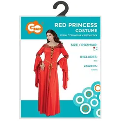 GoDan Rotes Prinzessinnenkostüm für Erwachsene, Grösse S (S)