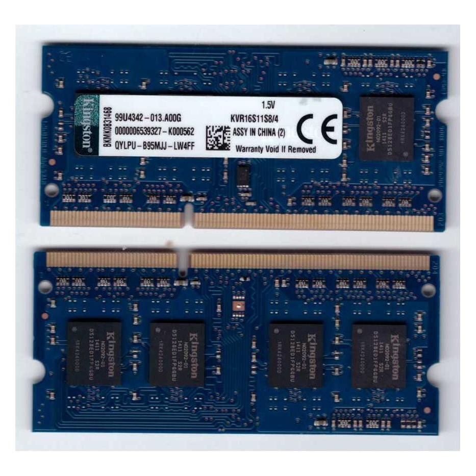 Kingston ValueRAM (1 x 4GB, 1600 MHz, DDR3-RAM, SO-DIMM) (KVR16S11S8/4)