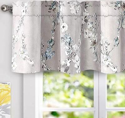 DriftAway Mackenzie Floral Pattern Window Valance