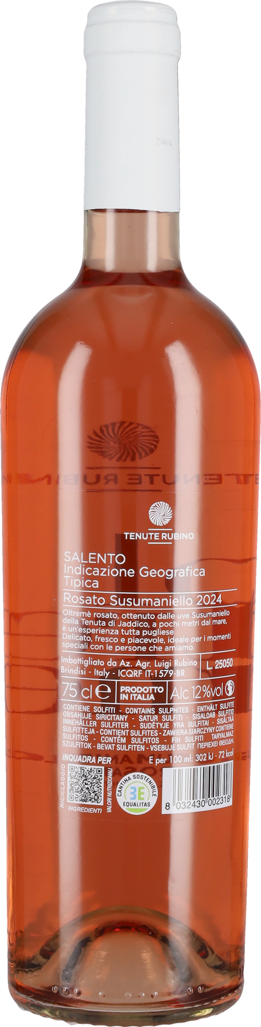 Tenute Rubino Susumaniello Rosato 'Oltremè' 2024