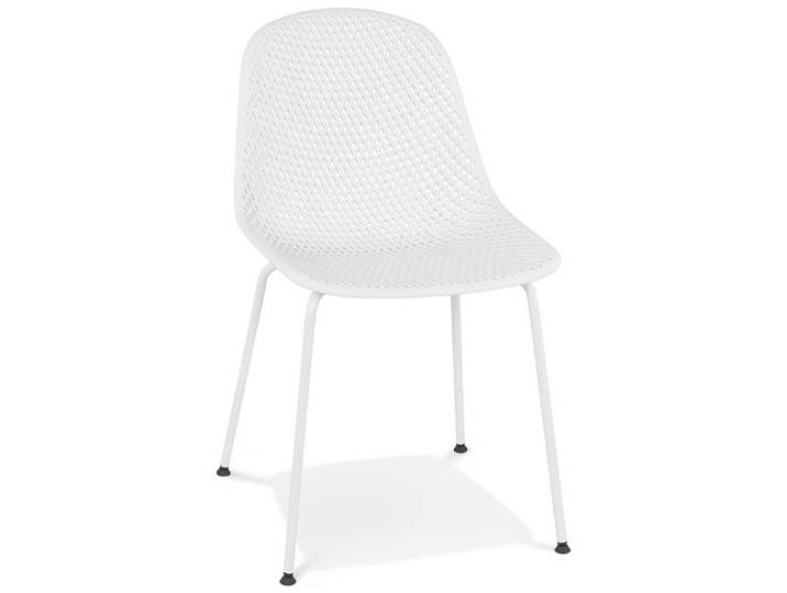 Chaise design - ALTEREGO - VIKY -Blanc - Plastique - 58 5x46 5x82 5 cm