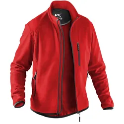 KÜBLER Fleecejacke mittelrot XS - 1242 5369-55-XS - mittelrot