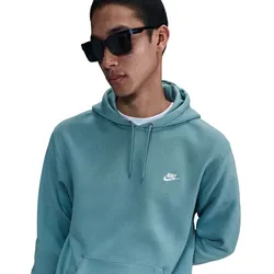 NIKE Club Fleece-Hoodie Herren 464 - denim turq/denim turq/white XXL