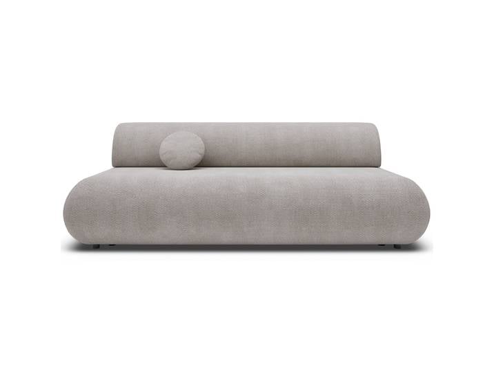 Dreisitziges ausklappbares Sofa Armone in Hellgrau Chenille