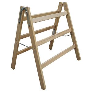 Euroline Arbeitsbock 1158403, bis 150 kg, 87 cm, klappbar, extra breit, aus Holz