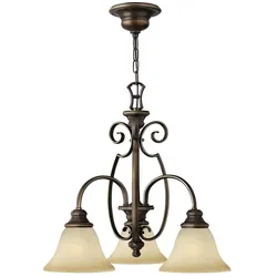 Elstead Lighting, Kronleuchter, Cello Kronleuchter E27 3-fach Antike Bronze (57.10 cm)