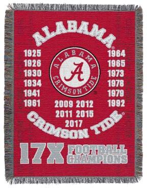 Alabama Commemorative Series Throw by NCAA in Multi
