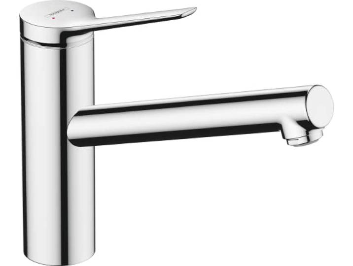 hansgrohe Keukenkraan Zesis M33, kraan keuken met uitloop hoogte 150 mm, waterbesparend, draaibaar, 1 straalsoort, chroom