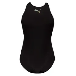 Puma Women Racerback Swimsuit Schwarz Polyester X-Small Damen