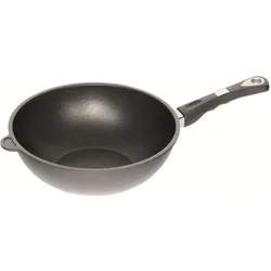 AMT Induktions-Wok ø28cm, H: 11 cm m. Stiel, Pfanne + Kochtopf, Schwarz