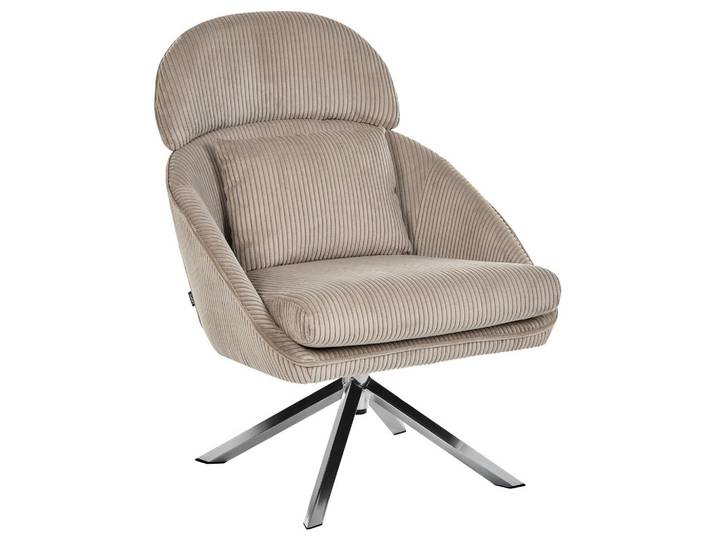 DREHSESSEL Cord Taupe Storvorde