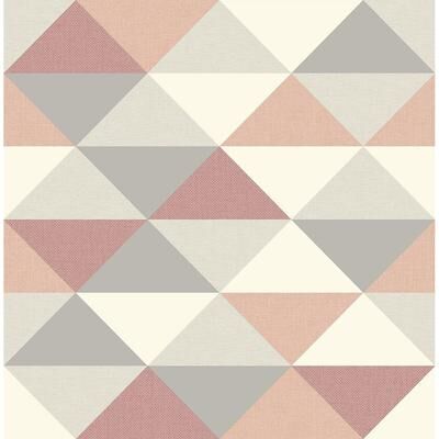 Seabrook Designs Kizzie Multicolor Triangles Unpasted Wallpaper