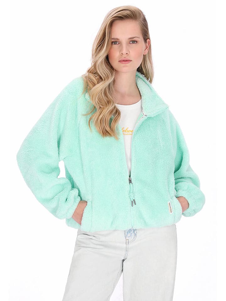 Schmuddelwedda Fleecejacke in Mint - L