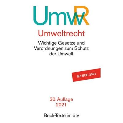Umweltrecht (UmwR), Taschenbuch von , dtv, 978-3-406-77205-4