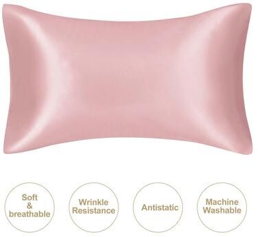 Uplift Essentials Mulberry Silk Rejuvenating Pillowcase cherry Pink king