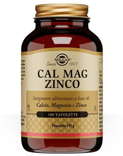 Solgar Cal Mag Zinco Integratore di Minerali 100 Tavolette